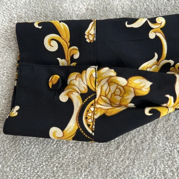Veronica Beard black and gold blouse, size 0 - Picture 4 of 7